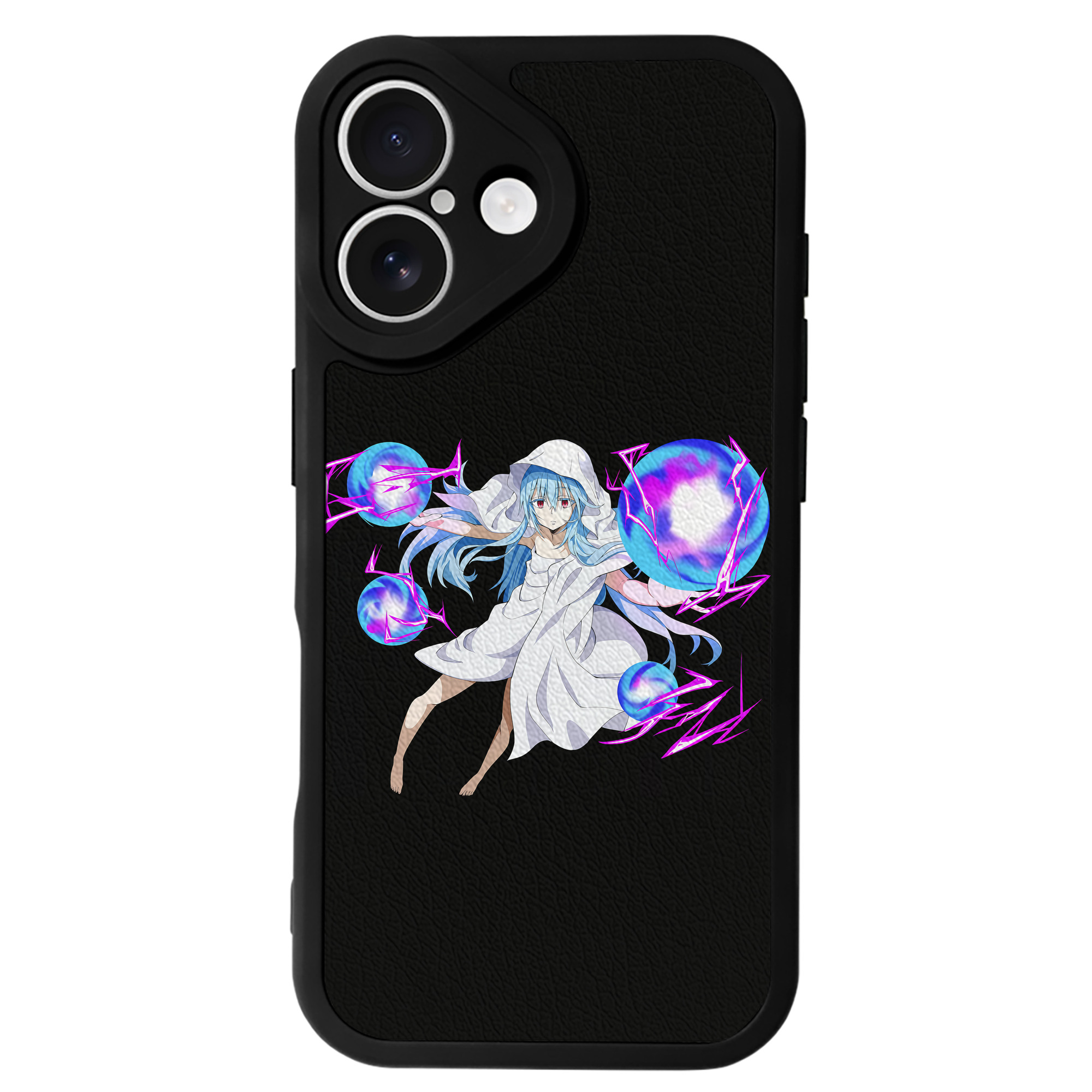 （画像用） 転スラ Regarding Reincarnated to Slime 【iPhone 16シリーズ対応】シリコンスマホケース（レザー調） 材質：シリコン